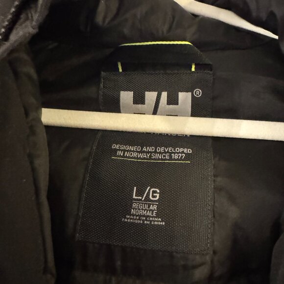 Men's Helly Hansen Reine Parka - Black - Size Large - Excellent Condition - Picture 2 of 3